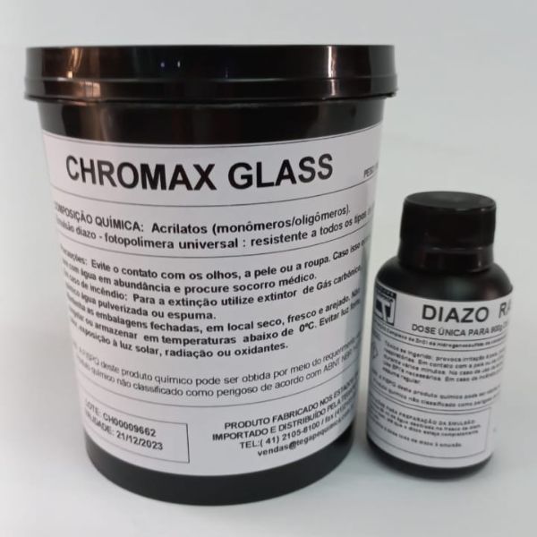 kit de Emulsão serigráfica para vidro – Chromax Glass