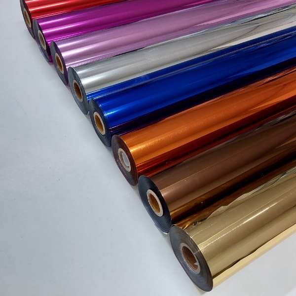 conjunto de rolos de foil laser de diversas cores